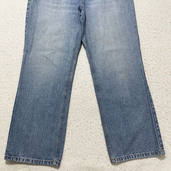Ann Taylor LOFT Women's 8 Mid Rise Straight Leg Denim Jeans Light Blue 32x26 - Picture 3 of 13